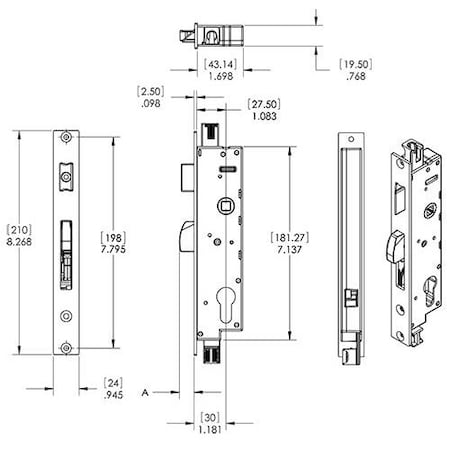 Strybuc LCL 4Pt Mechanism 30mm 56-124
